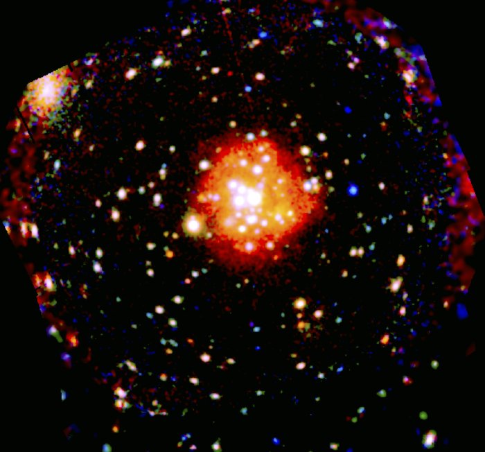 Esta imagen muestra una galaxia pero esos puntos no son estrellas brillantes